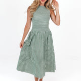 The Kendra Midi Dress - Green