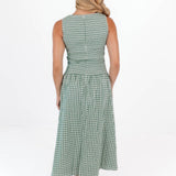 The Kendra Midi Dress - Green