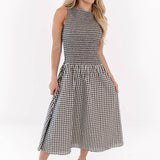 The Kendra Midi Dress - Brown