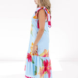 The Kiera Ric Rac Tie Strap Midi Dress