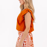 The Layne Top - Burnt Orange