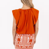 The Layne Top - Burnt Orange