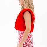 The Layne Top - Red
