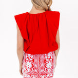 The Layne Top - Red