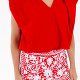 The Layne Top - Red