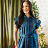 The Harlan Belted Button Up Midi Dress
