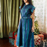The Harlan Belted Button Up Midi Dress