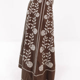 The Maelan Midi Skirt - Brown