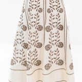 The Maelan Midi Skirt - Cream