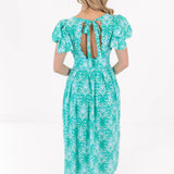 The Mayci Bow Sleeve Midi Dress