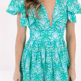 The Mayci Bow Sleeve Midi Dress