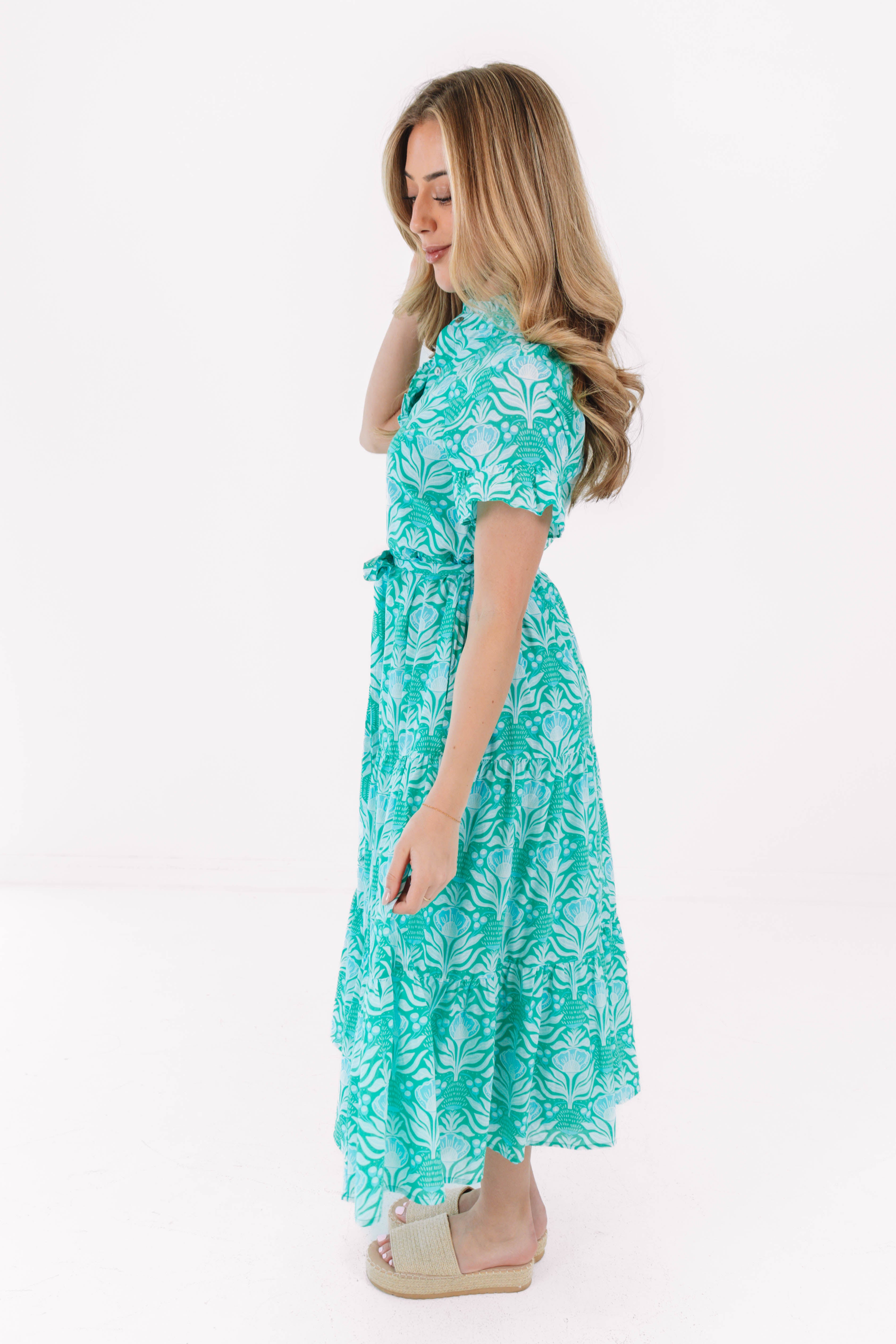 The Mayci Button Up Midi Dress J.Marie Collections The Mayci Button Up Midi Dress J.Marie Collections