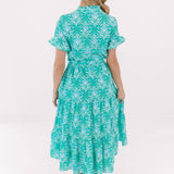 The Mayci Button Up Midi Dress