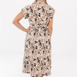 The Millie Belted Button Up Midi Dress