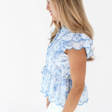 The Nicole Scalloped Top