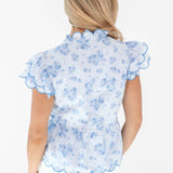 The Nicole Scalloped Top