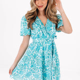 The Nina Ruffle Wrap Dress