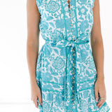 The Nina Sleeveless Tie Dress