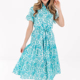 The Nina Button Up Midi Dress