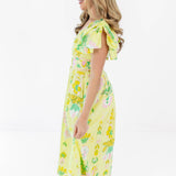 The Rainey Bow Sleeve Midi Dress