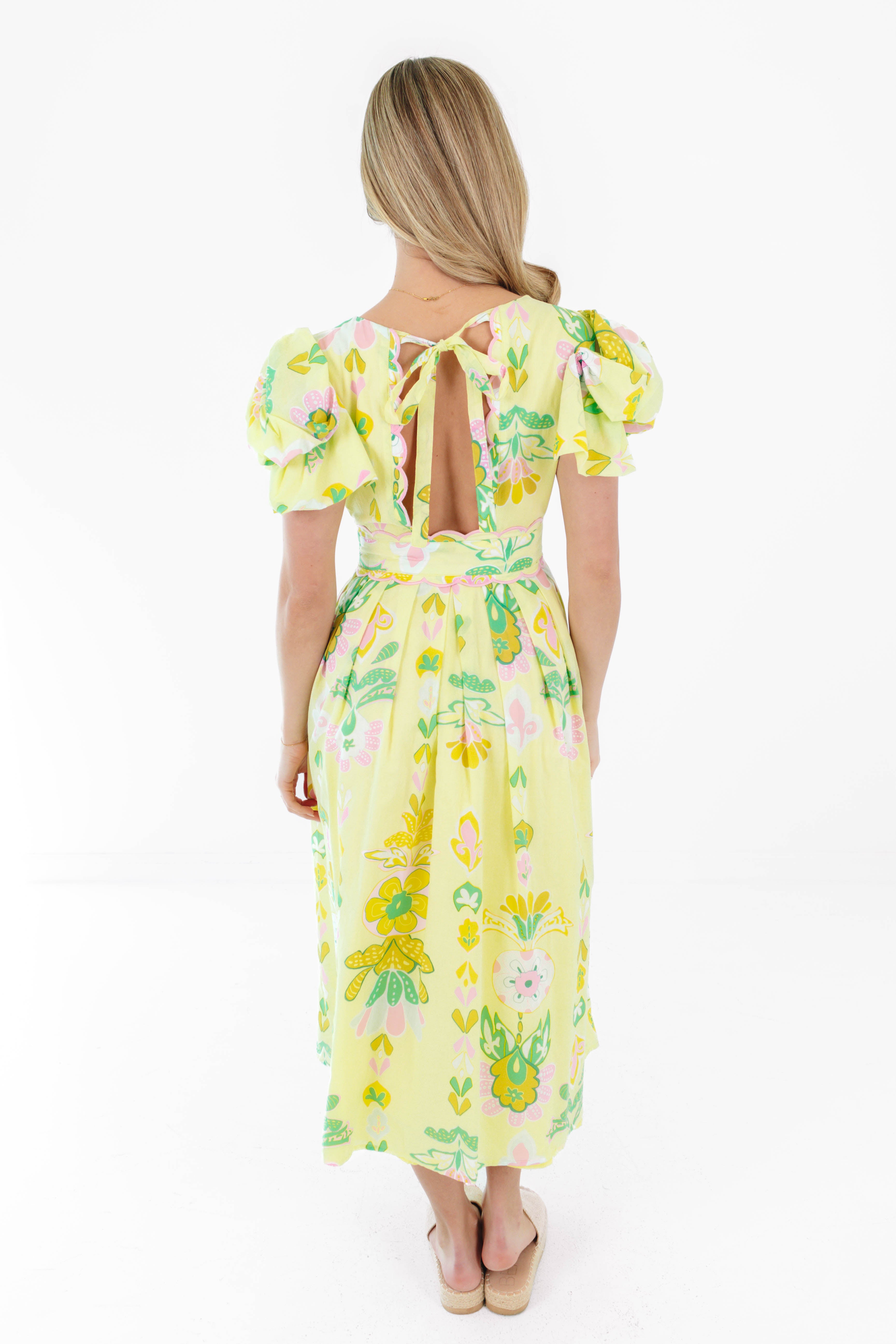 j marie midi dress The Nora Ruffle Button Up Midi Dress XL