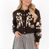 The Rowan Cardigan - Brown
