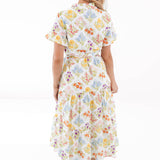 The Sandra Button Up Midi Dress
