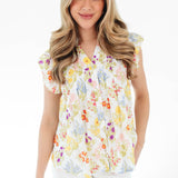 The Sandra V-Neck Top