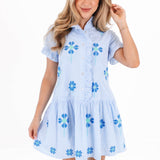 The Tori Ruffle Button Up Dress