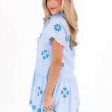 The Tori Ruffle Button Up Dress