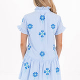 The Tori Ruffle Button Up Dress