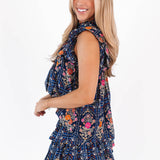 The Torian Pleated Top