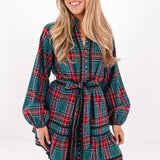 The Zanna Long Sleeve Tie Dress